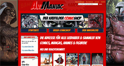 Desktop Screenshot of animaniac-krefeld.de